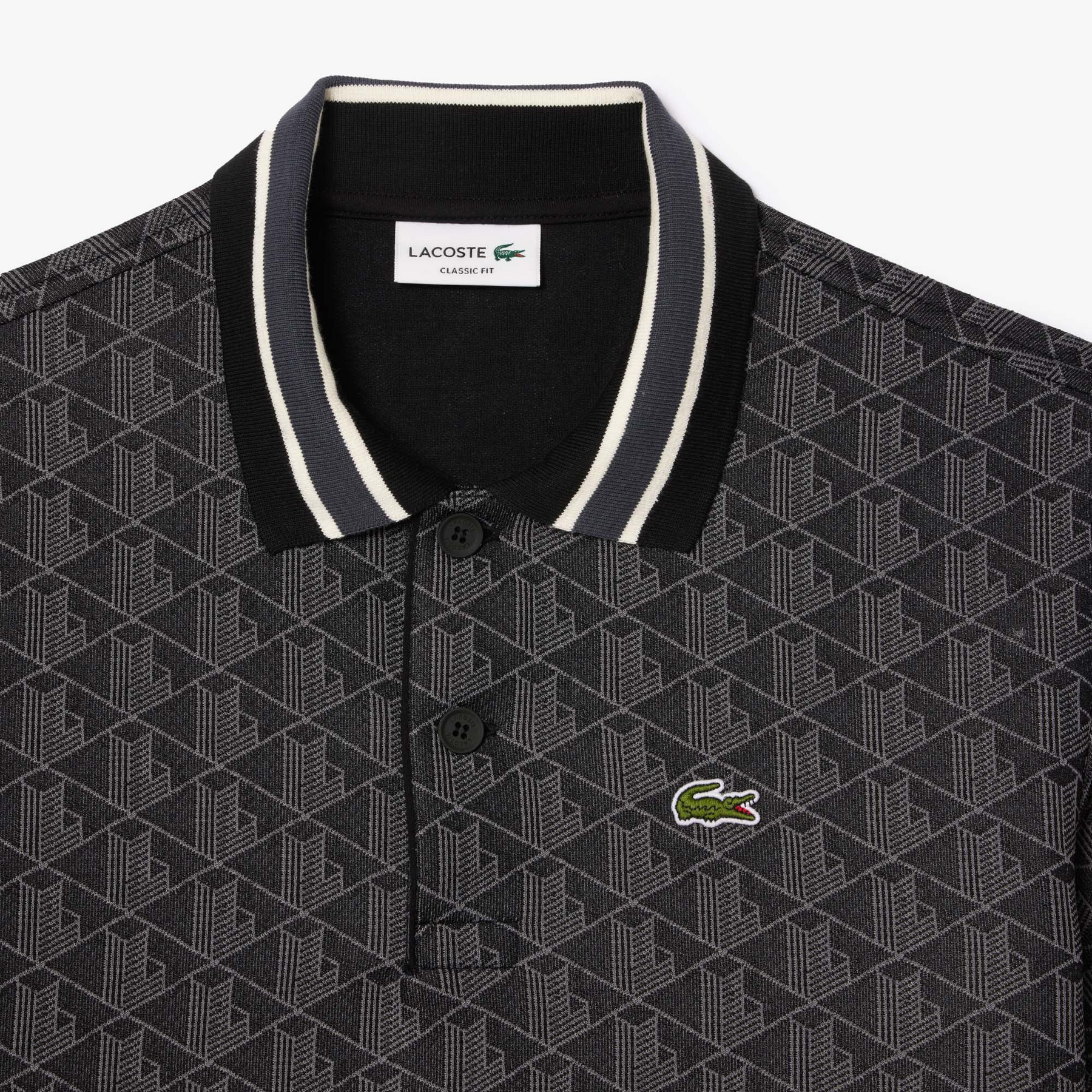 Polo classic fit jacquard monogramme