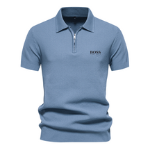 Polo Boss à Manches Courtes et Demi Zip